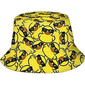 Funny Duck Bucket Hat Fisherman Hat Beach Travel Sun Hat Outdoor Cap for Unisex Men Women in Kuwait