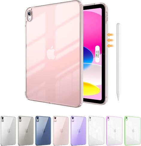 Procase Clear Case for iPad 11th Generation 2025 11 inch/ 10th 10.9 inch 2022 ، غطاء خلفي مضاد للضوء النحيف لـ iPad 11/10 Gen 11 "10.9". in Kuwait