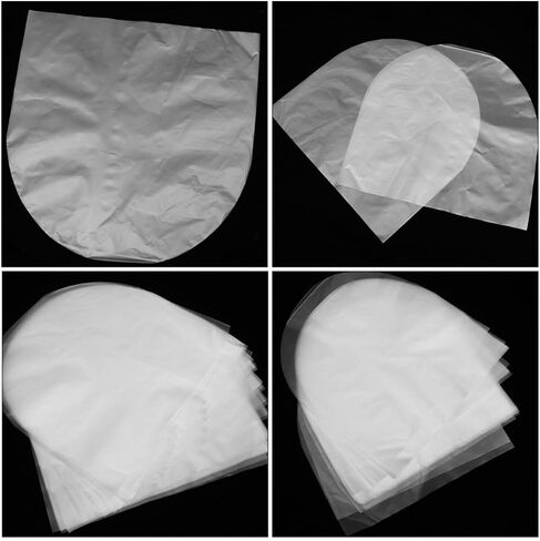 100pcs Lldpe Record Bags Vinyl Record Sleeves Protective Album Sleeves with Thickened Material to Reduce Friction and Wear CD Storage Bags for 25cm Vinyl in Kuwait