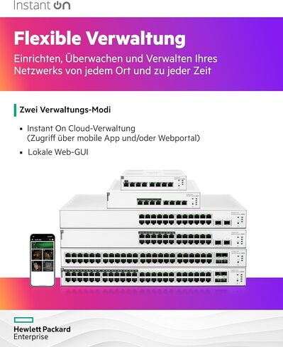 Aruba Instant On 1830 24-Port Gb Smart Switch - 24x 1G | 2X SFP | Fanless | EU Europe Cord (JL812A#ABB) in Kuwait