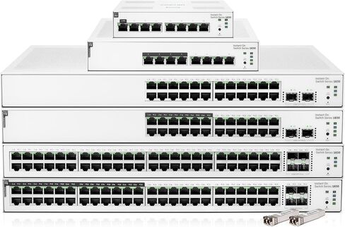 Aruba Instant On 1830 24-Port Gb Smart Switch - 24x 1G | 2X SFP | Fanless | EU Europe Cord (JL812A#ABB) in Kuwait