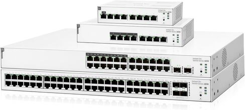 Aruba Instant On 1830 24-Port Gb Smart Switch - 24x 1G | 2X SFP | Fanless | EU Europe Cord (JL812A#ABB) in Kuwait