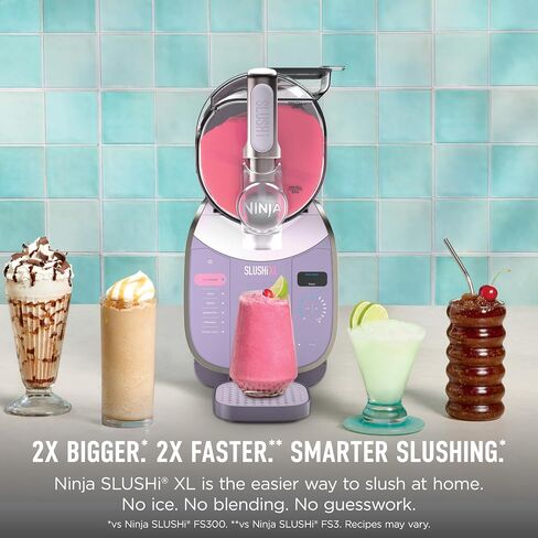 Ninja SLUSHi XL Smart Frozen Drink Maker 10+ Servings Pink Violet, FS601PK1 in Saudi Arabia