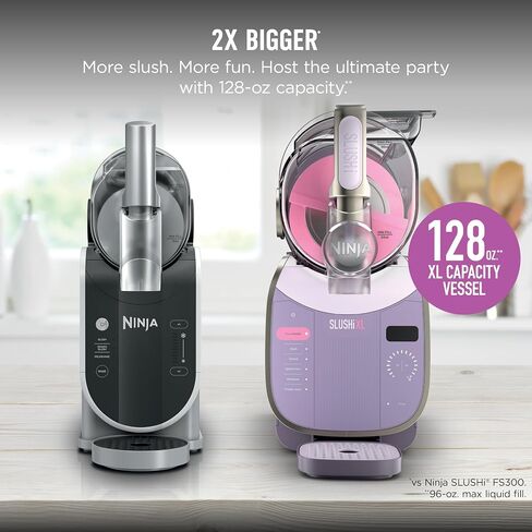 Ninja SLUSHi XL Smart Frozen Drink Maker 10+ Servings Pink Violet, FS601PK1 in Saudi Arabia