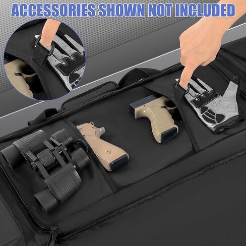 36" Double Rifle Case Soft Gun Bag Tactical Backpack, Black in Saudi Arabia