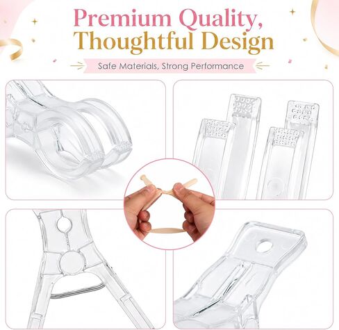 10 Pack Balloon Arch Clips with 100 Pcs Long Balloons, 5.91 Inch Transparent Plastic Spring Clamps, Heavy Duty Backdrop Clamps for Party Decoration, Crafts And Photo Studios in Saudi Arabia
