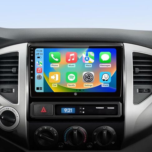 Car Radio Stereo for Toyota Tacoma 2005-2015, 9" Touch Screen Head Unit with Android 13/CarPlay/Android Auto/2+64G /GPS Navigation/Bluetooth/FM/RDS Radio/HD Backup Camera in Saudi Arabia