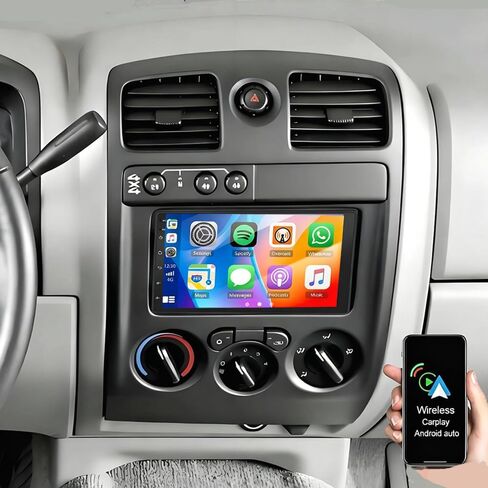 7" Double Din Car Radio for Chevrolet Chevy Colorado 2004-2012,Android 13 Touch Screen Head Unit with Wireless/Wired CarPlay Android Auto GPS Navigation Bluetooth FM RDS SWC Backup Camera+MIC,2+32G in Saudi Arabia