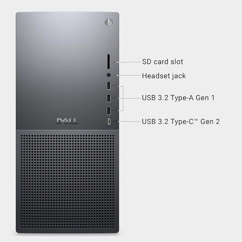 Dell Tower Plus EBT2250 Desktop Computer - Series 2 Intel Core Ultra 7 265 20-Core CPU up to 5.3 GHz, 64GB DDR5 RAM, 512GB NVMe SSD, NVIDIA GeForce RTX 4060 Ti 8GB GDDR6, Windows 11 Pro, Graphite in Kuwait