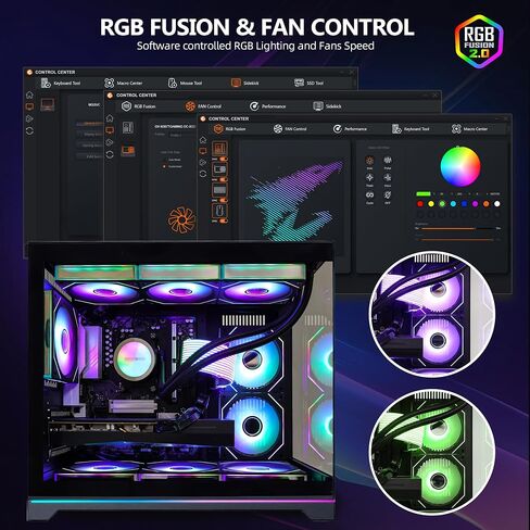 Superview Prebuilt AI Gaming PC Desktop Computer, AMD Ryzen 7 9700X 8-Core 3.9GHz, RTX 5060 Ti 8GB,16GB DDR5 RAM,1TB PCIe SSD, 850W PSU,Win 11, ARGB APP Controlled Fans, Black in Saudi Arabia