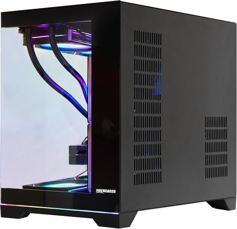 Superview Prebuilt AI Gaming PC Desktop Computer, AMD Ryzen 7 9700X 8-Core 3.9GHz, RTX 5060 Ti 8GB,16GB DDR5 RAM,1TB PCIe SSD, 850W PSU,Win 11, ARGB APP Controlled Fans, Black in Saudi Arabia