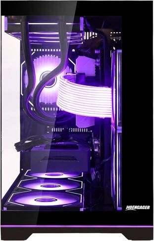 Superview Prebuilt AI Gaming PC Desktop Computer, AMD Ryzen 7 9700X 8-Core 3.9GHz, RTX 5060 Ti 8GB,16GB DDR5 RAM,1TB PCIe SSD, 850W PSU,Win 11, ARGB APP Controlled Fans, Black in Saudi Arabia