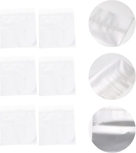 Baluue 50pcs White OPP Vinyl Record Sleeves and CD Inner Bags for Maximum Protection and Long Time Preservation Record Storage Bags for Vinyl and Cds in Kuwait