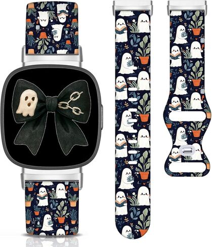 Christmas Halloween Watch Band for Fitbit Versa 4/Sense 2/Sense/Versa 3 in Kuwait