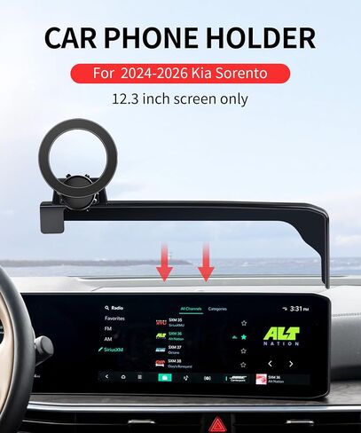 Car Phone Holder for Kia Sorento 2024-2026 12.3" Screen Magsafe Mount in Saudi Arabia