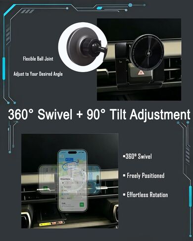 for Toyota RAV4 Phone Mount 2026 Magnetic Fast Wireless Charging in Saudi Arabia