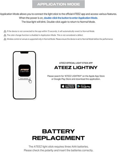 valueflag ATEEZ Official LightStick Ver.3 Light Stick Fanlight with Tracking ATZ in Saudi Arabia