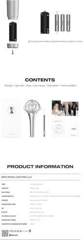 valueflag ATEEZ Official LightStick Ver.3 Light Stick Fanlight with Tracking ATZ in Saudi Arabia