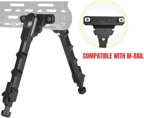 7.5-9 Inch Adjustable Rifle Bipod for M-LOK Rail – Tactical Aluminum Bipod for Hunting, Shooting & Range Use – Lightweight, Stable & Easy Install in Kuwait