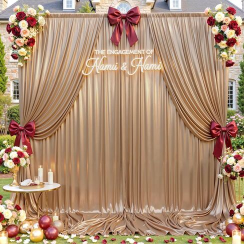 10x10ft Silver Backdrop Curtains Glitter Sequin Photo Backdrop Curtain Fabric Silver Shimmer Drapes Backdrop Bridal Baby Shower Wedding Birthday Party Photography Backdrops Photoshoot 5x10FT, 2 Panels in Saudi Arabia