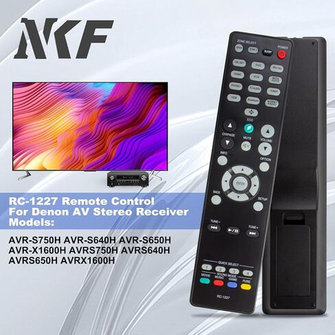 RC-1227 Remote Control for Denon AV Receiver Remote Replacement AVR-X1500H AVR-X1600H AVR-X1700H AVR-S750H AVR-S740H AVR-X2100W AVR-X2600H AVR-S920W AVR-S950H AVR-X3600H AVR-X5200W in Saudi Arabia