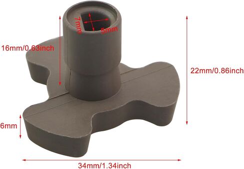 2PCS Microwave Turntable Support Shaft PPS Material High Heat Resistance Rotator Roller Guide Support Microwave Glass Plate Replacement Part Tray Drive Coupler Light Gray in Kuwait