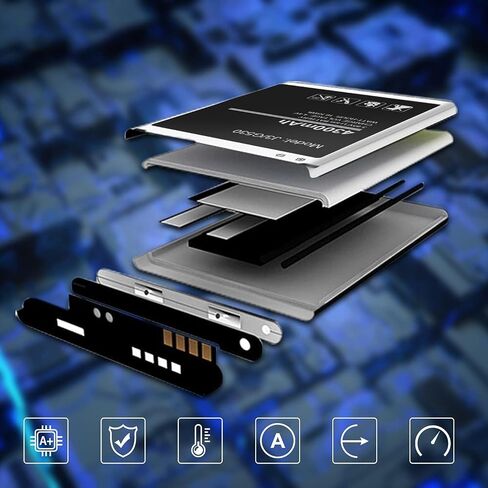 (بطارية مطورة بقدرة 4300 مللي أمبير في الساعة لهاتف Galaxy J3، أسود in Kuwait