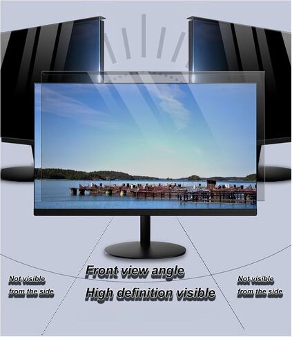 2 Pack 19 inch (16:10) Computer Monitor Privacy Screen Filter, Hanging Anti Spy Screen Protector for Office Desktop Monitor, Removable Anti Glare Blue Light Privacy Shield for Business, Finance, HR in Kuwait