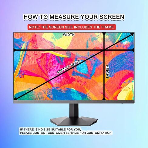 2 Pack 24 inch 16:9 Hanging Monitor Privacy Screen Filter, Removable Computer Privacy Screen Protector, Anti Spy Anti Glare Blue Light Screen Shield, No Bubbles for Office Desktop PC Monitor in Kuwait