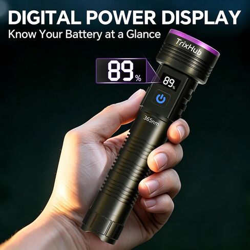 TrixHub 365nm 5xLED Blacklight UV مصباح يدوي قوي قابل لإعادة الشحن بالأشعة فوق البنفسجية in Saudi Arabia