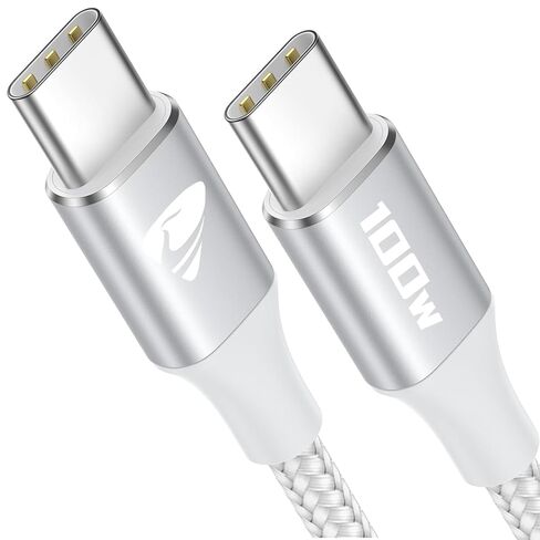 Aioneus 100W USB C to USB C Cable 6ft USBC to USBC Fast Charging Cable Braided USB Type C Charger Cable for iPhone 16 15 Pro Plus Pro Max, MacBook, iPad Pro/Air/Mini in Kuwait