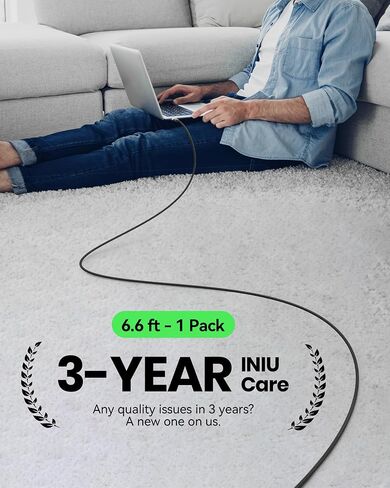 INIU USB C Cable, 2m 100W Fast Charging USB C to USB C Cable in Saudi Arabia