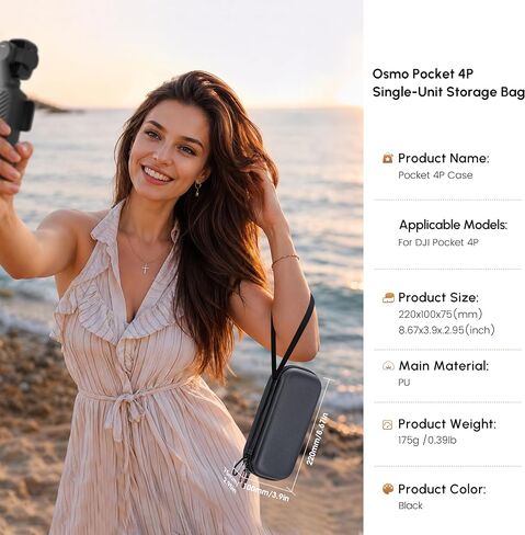 STARTRC PHOTO Carrying Case for DJI Osmo Pocket 4P with Threaded Handle in Saudi Arabia