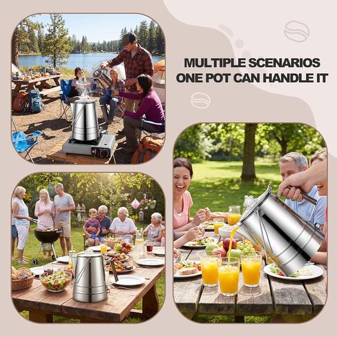 304 Stainless Steel Percolator Camping Coffee Pot, 28 Cup in Kuwait