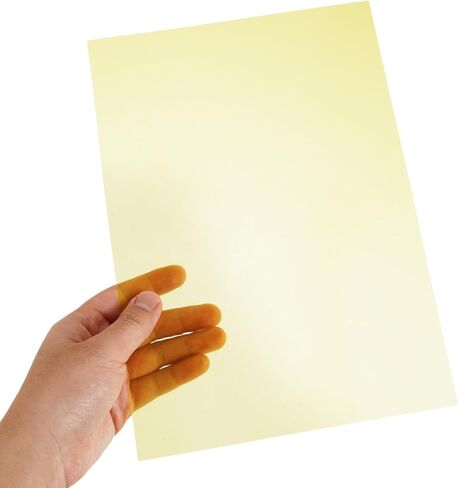 12pcs Yellow Colored Plastic Lighting Filter Sheet in Kuwait