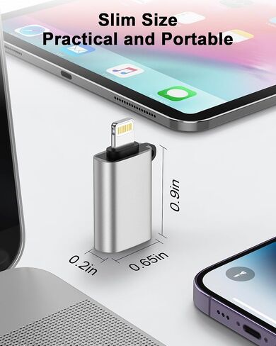 iPhone OTG Adapter, USB 3.0 Female to Lightning Male Adapter OTG Dongle in Kuwait