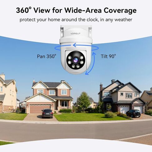 4K Wired Security Camera System Outdoor, 4PCS 8MP PTZ Camera,3TB HDD in Saudi Arabia