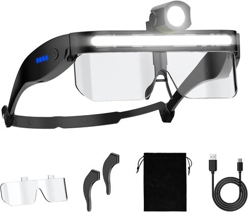 Smiling Shark E1 Glasses Headlamp Rechargeable Safety Glasses Lights in Saudi Arabia