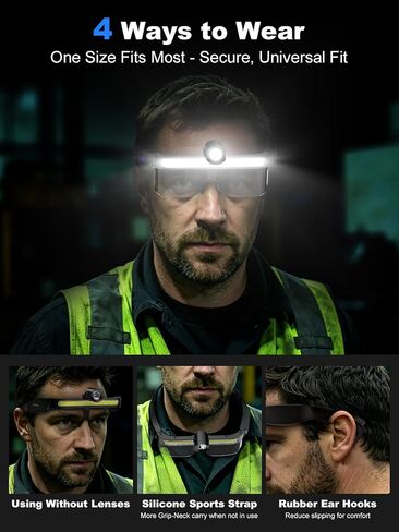 Smiling Shark E1 Glasses Headlamp Rechargeable Safety Glasses Lights in Saudi Arabia