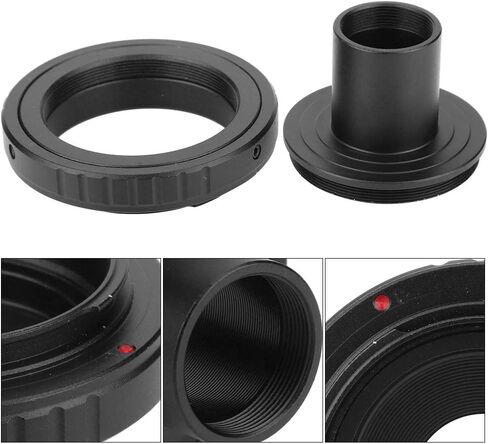 Aluminum Alloy Microscope Adapter Ring for PK Mount Camera, Durable 23.2mm Lens Adapter for Microscope Image Recording in Kuwait