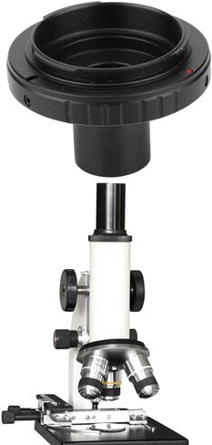Aluminum Alloy Microscope Adapter Ring for PK Mount Camera, Durable 23.2mm Lens Adapter for Microscope Image Recording in Kuwait