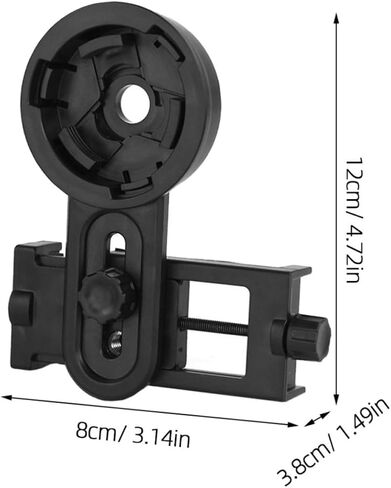 Telescope Phone Adapter for Binoculars and Spotting Scopes, Black in Kuwait