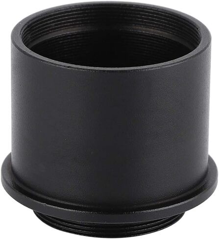 C-Mount Telescope Lens Video Camera Adapter, for Main Focus Photography, Black Aluminum Alloy for Telescope in Kuwait