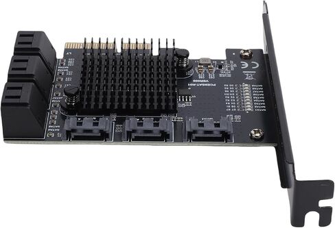 ciciglow 6Gbps PCIE 4X to Serial ATA Expansion Card, Reliable Hard Drive Adapter for 10, 11, 2003, Supports 9 Connections, Easy Installation in Kuwait