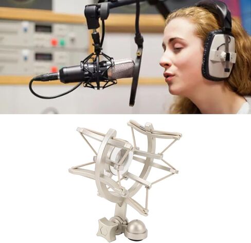 Shock Absorbing Microphone Mount for TLM103 TLM193 TLM127 - Stable Recording Support for Podcasting in Kuwait