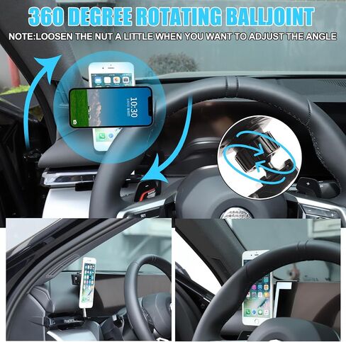 Car Phone Holder for 2024 2025 2026 BMW 5 Series i5 G60 G68 530i 540i Accessories Centre Console Air Vent Rotatable Fixed Mobile Phone Mount Holder for Car Fit for iPhone Android Smartphones (F) in Saudi Arabia
