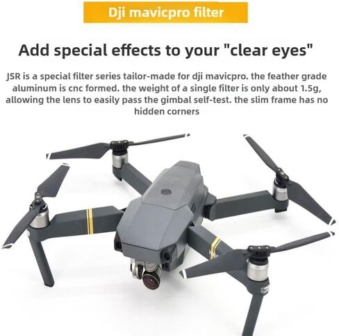 DJI Mavic Pro Filters Set - UV ND CPL Polarizer, Nano-Coated Optical Glass, Waterproof, Anti-Fog, Anti-Scratch, Lightweight Aviation Aluminum Frame in Kuwait