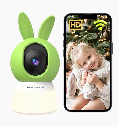 Indoor Security Camera with Nightlight, 2.4GHz WiFi Home Security Camera in Kuwait