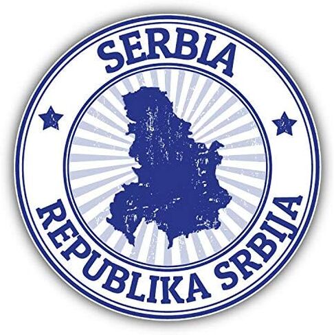 Serbia Map Grunge Stamp Decorative Scrapbooking Sticker Waterproof Vinyl Stickers for Water Bottle, Laptop & Phone Case – 50 Pack in Saudi Arabia