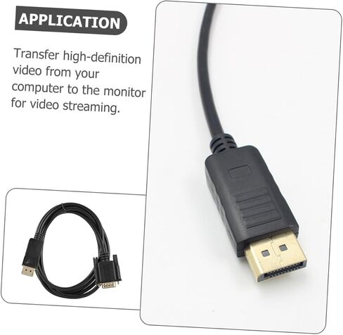 Gadpiparty to Vga Cable Connector Video Converter Cord for Monitor Computer Laptop Projector Latch Button High Performance Reliable in Kuwait